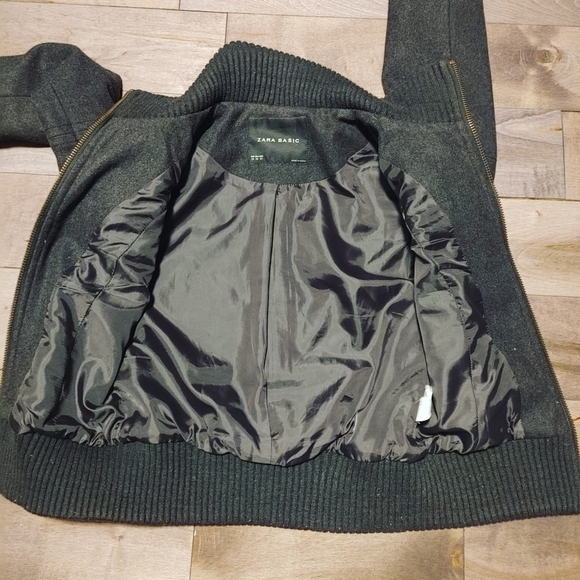 Zara Basic Wool women's winter,‎ Fall, Spring jacket gray XS - Picture 9 of 11